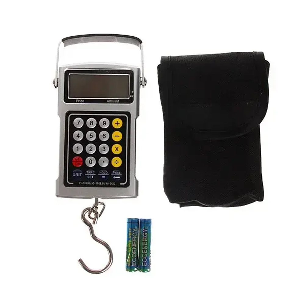 Безмен электронный до 50 кг «Рыбацкий» водонепроницаемый