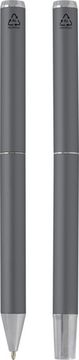 Подарочный комплект из шариковой ручки и ручки-роллера Lucetto (серый)