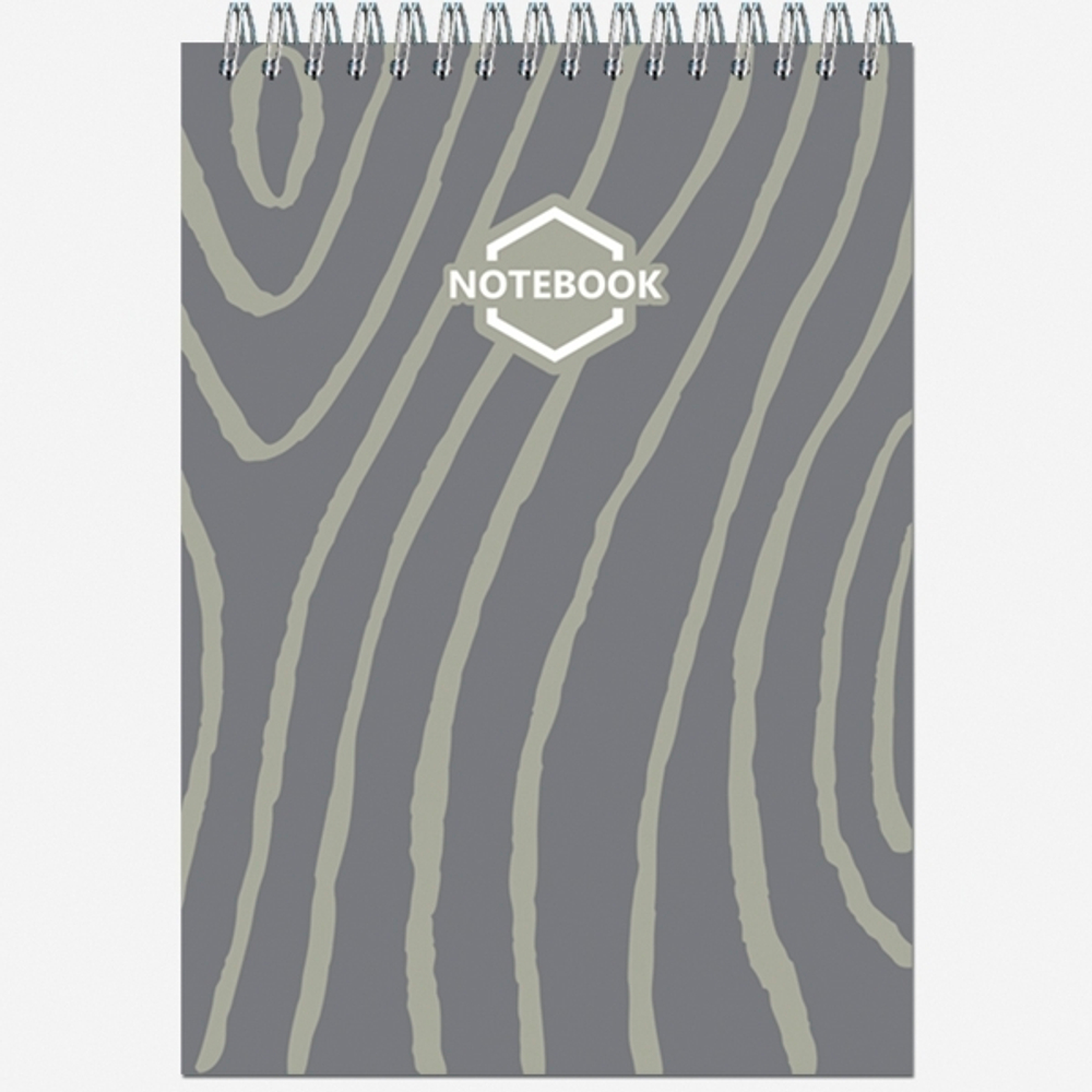 Блокнот формат А5 40 листов на металлическом гребне "Стильный Офис"