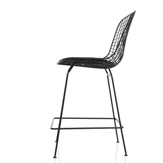 Полубарный металлический стул Bertoia 63 см