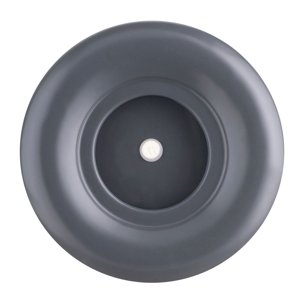 Горшок цветочный серого цвета из коллекции Edge, 1,2 л