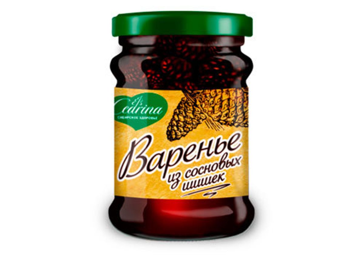 Варенье из сосновых шишек с вишней, 300г