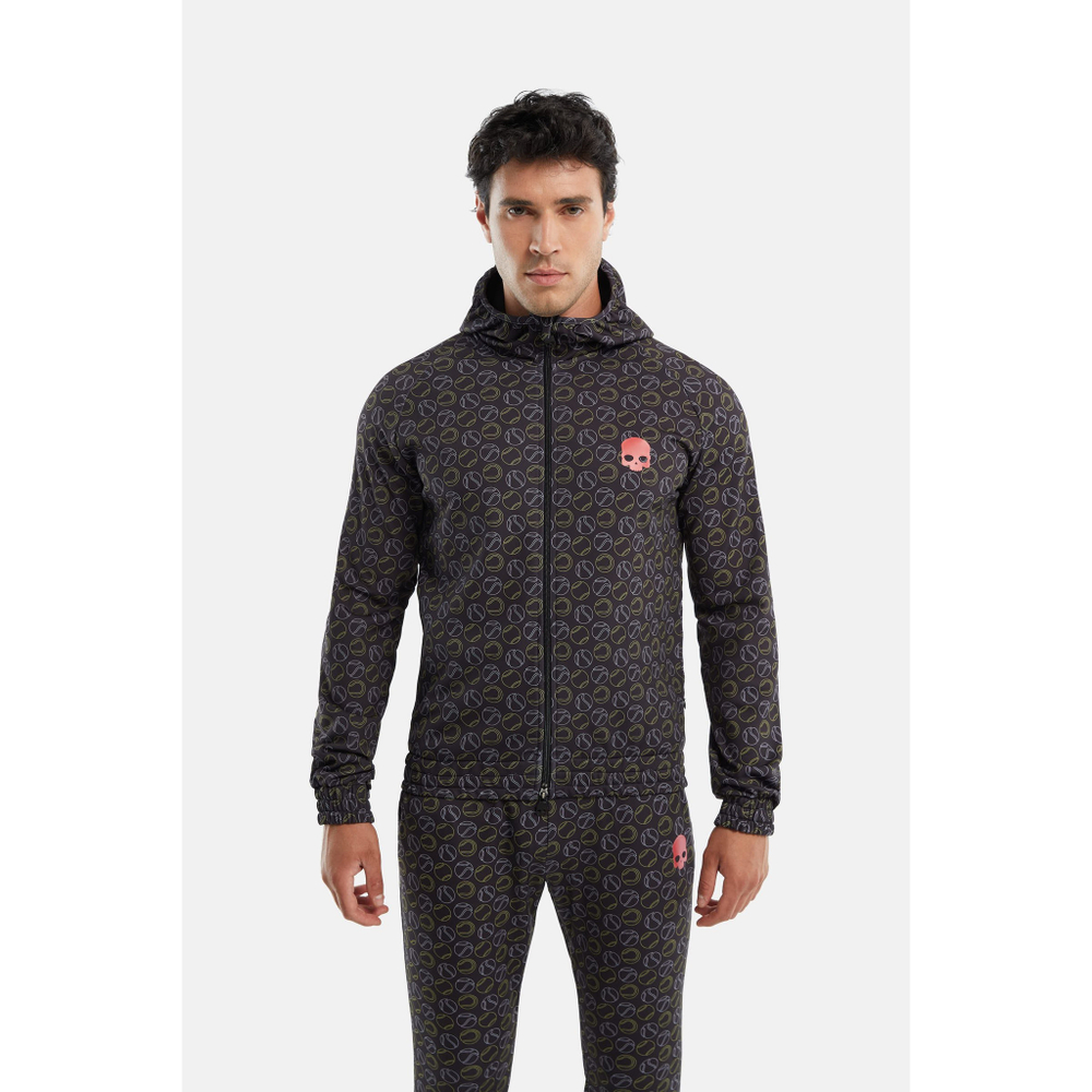 ОДЕЖДА ДЛЯ ТЕННИСА Мужская, Толстовка HYDROGEN TENNIS BALLS ALL OVER TECH HOODIE .