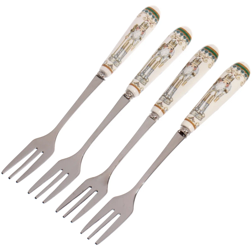 Набор десертных вилок 4шт «Щелкунчик» в подарочной коробке