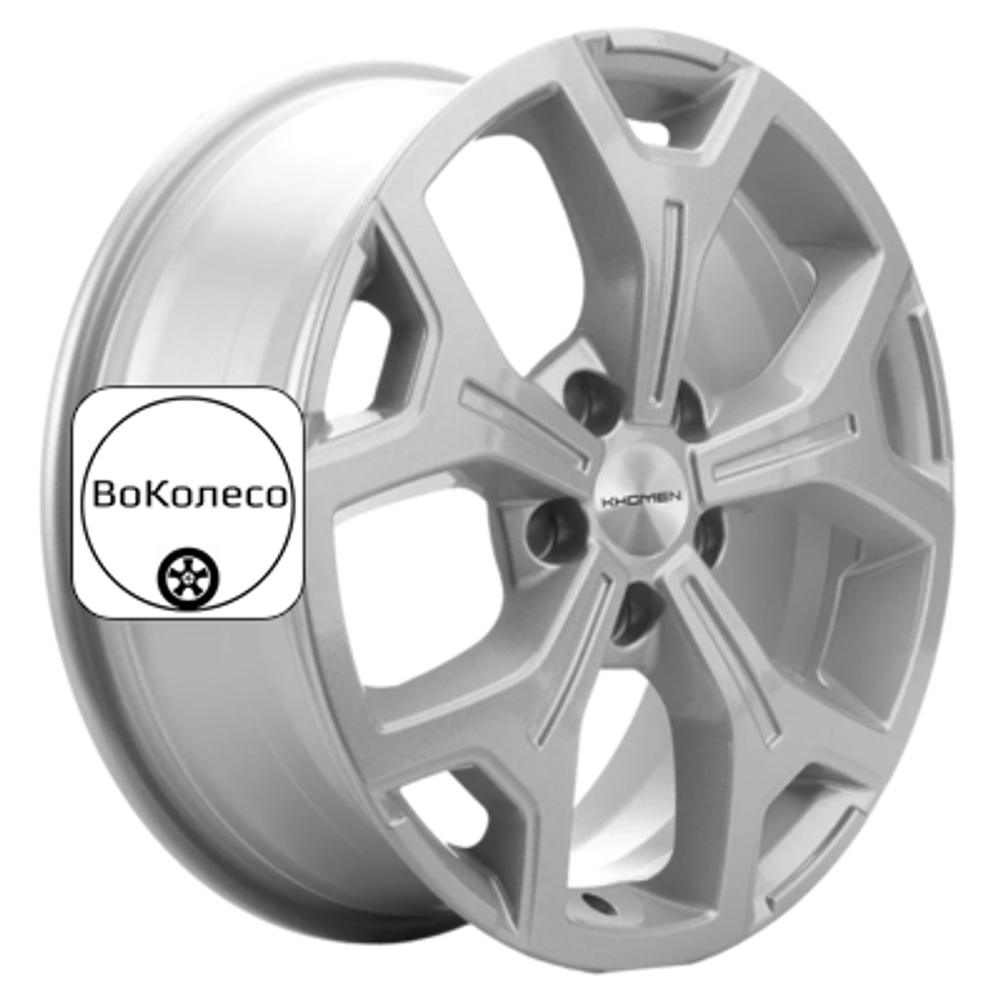 6,5x17/5x120 ET60 D65,1 KHW1710(2) (VW Multivan) F-Silver Khomen Wheels
