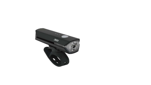 Фара HOGGER перед, 1 супер диод 300 lm, 6 реж, креп на руль, аккум 3,7 В/1800 мАч, Type-C USB, PP