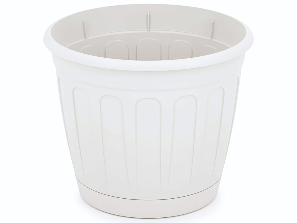 Горшок цветочный Дионис 1,6л, белый