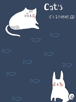 Простынь на резинке Сказка "Cats" 180х200 см, перкаль