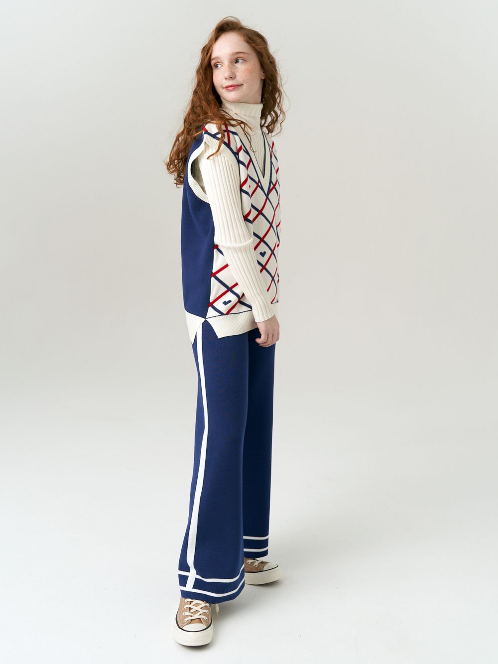 Жилетка в школу для девочки AT1011 сапфировый