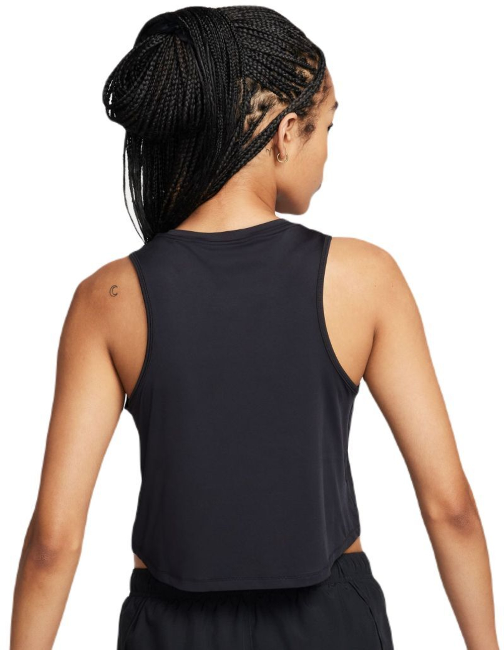 Женский топ теннисный Nike One Classic Dri-Fit Cropped Tank Top - черный