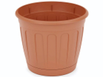 Горшок цветочный Дионис 1,6л (коричневый)