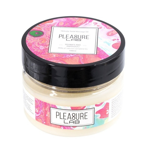 Твердое массажное масло с ароматом пиона и пачули Pleasure Lab Delicate 100мл