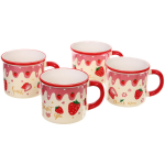 Кружка керамическая 350мл «Клубничка» рисунок микс