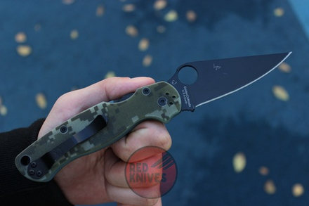 Нож Spyderco Paramilitary 2 Camo - Black C81GCMOBK2