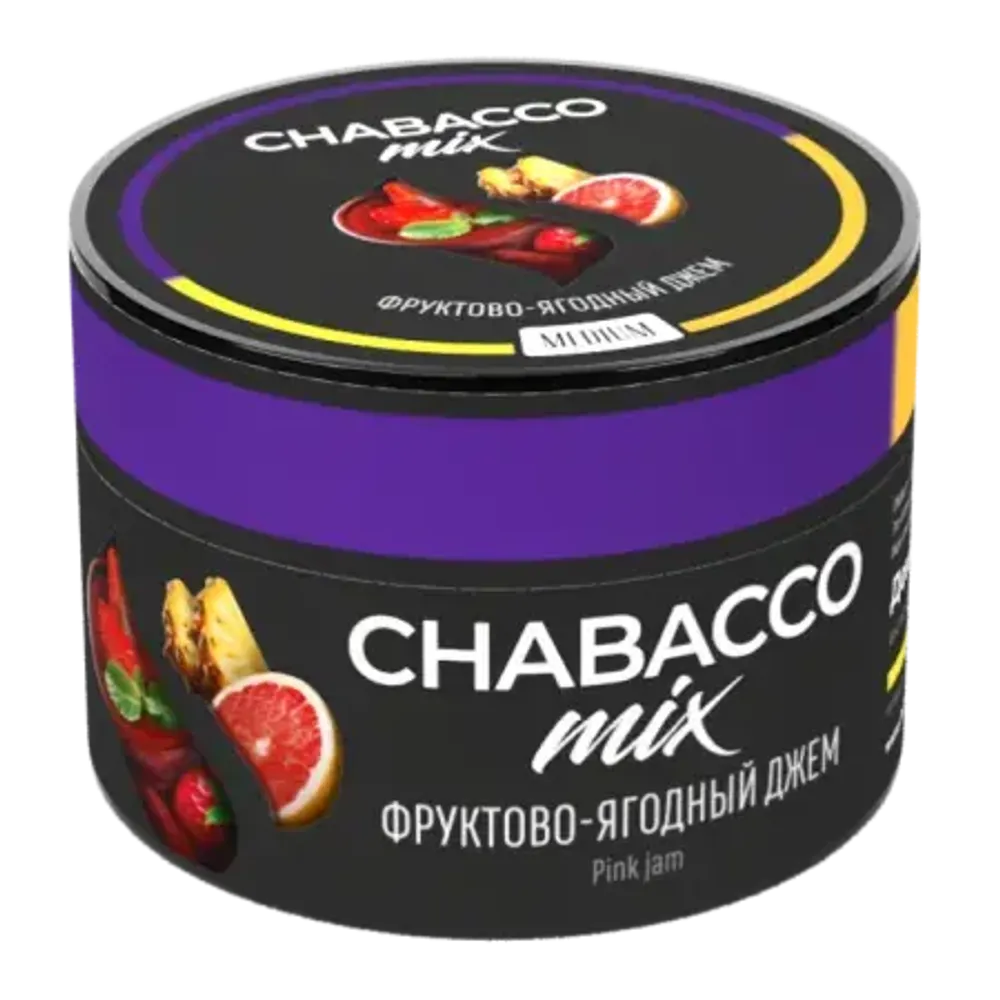 М. Кальянная смесь Chabacco Mix Pink jam (Фруктово-ягодный джем) 40г