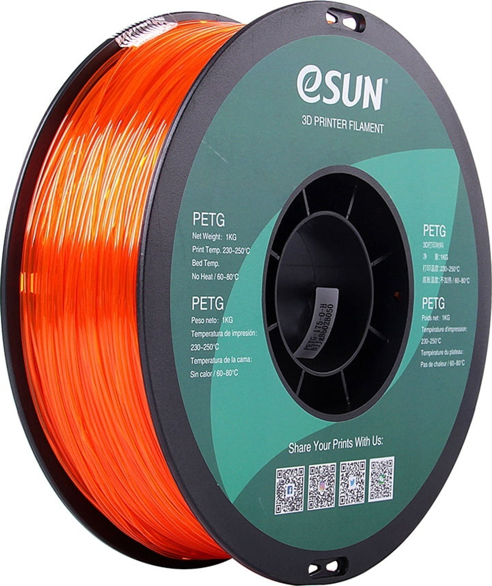 Пластик для 3D-печати ESUN PETG Filament solid оранжевый