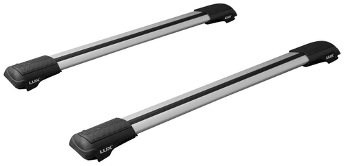 Багажник на рейлинги для JAC S7 (2020- ) LUX HUNTER L55-R серебро, с замком. Арт.791330