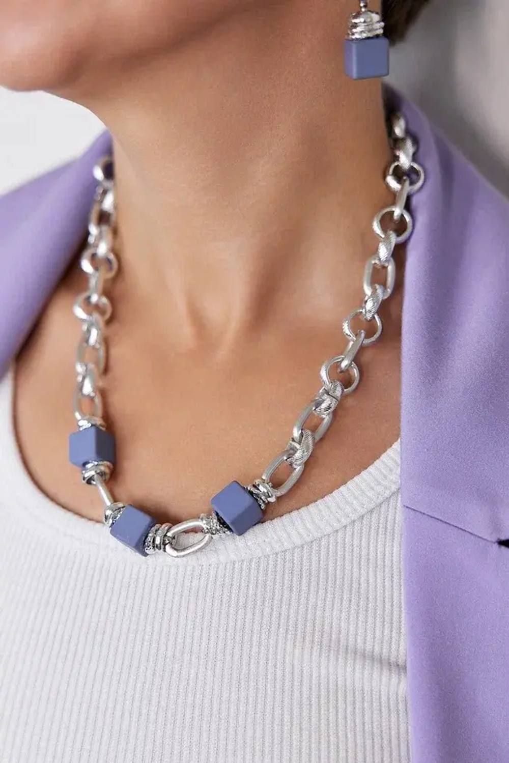 HMG 1083 Лаванда Колье арт.1392