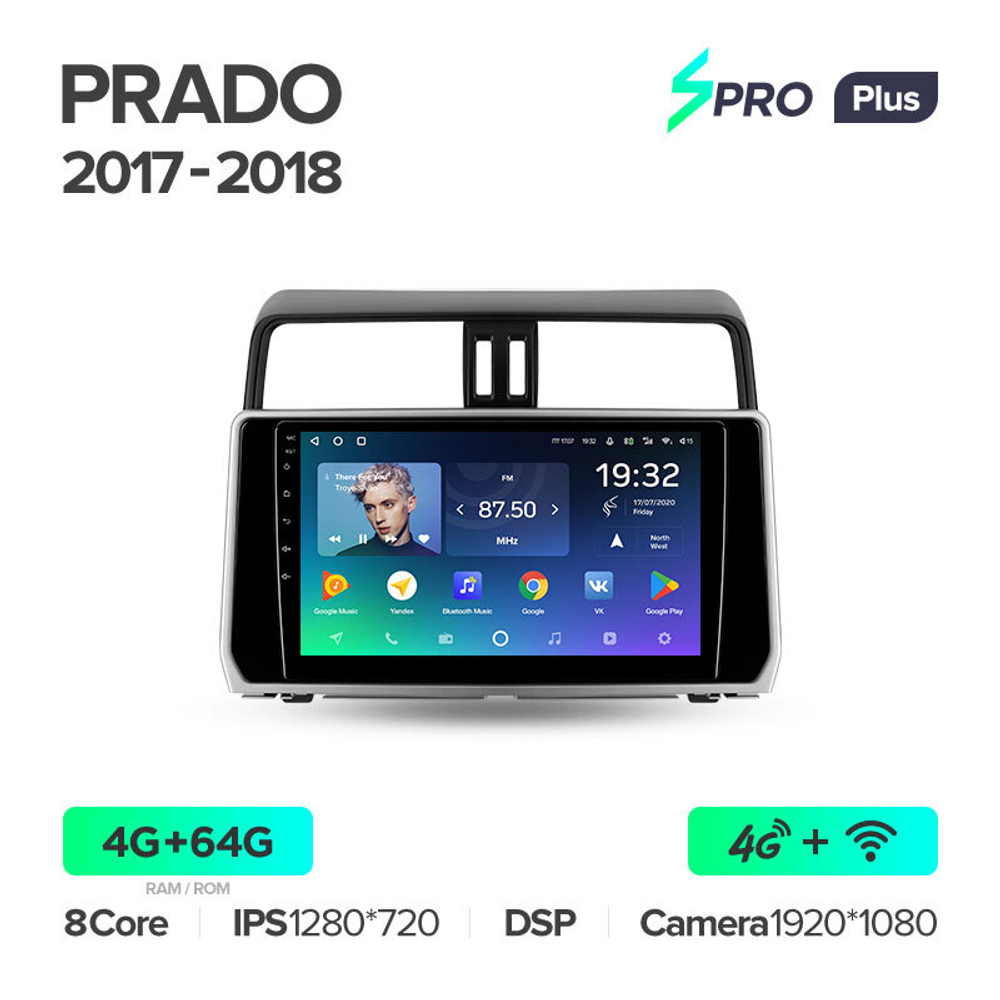 Teyes SPRO Plus 10.2"для TLC Prado 2017-2018