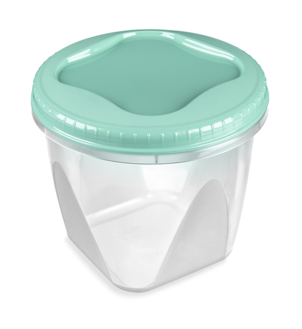 Банка с завинчивающейся крышкой "Тондо" 1,5л, пластик