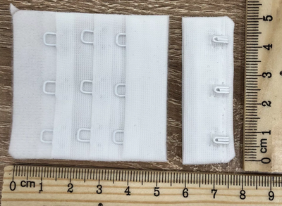 Застежка бельевая (5х5), цвет- Белый