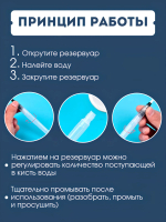 Кисти для рисования с резервуаром для воды