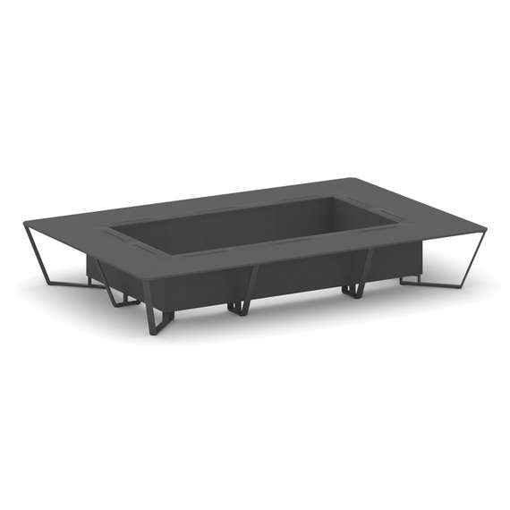 Steel Meet Стол переговорный прямоугольный KDK-PR.B.SP-20K Антрацит/Металл Антрацит 4800*3200*750