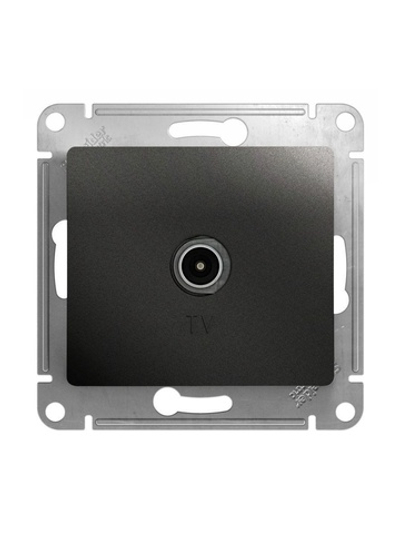 Розетка телевизионная оконечная TV Glossa 1дБ механизм антрацит SE GSL000791