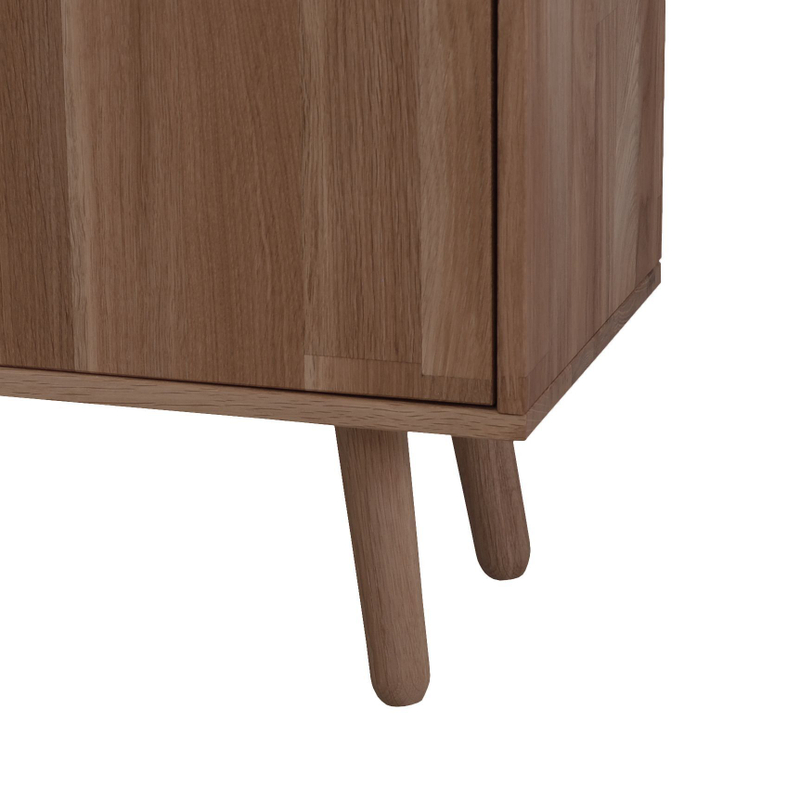 Комплект ножек мебельных Эдгар массив дуба цвет темный дуб