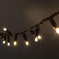 Гирлянда ЭРА ERAPS-NK10 светодиодная новогодняя нить уличная 10 м тёплый белый свет 100 LED | Профессиональное праздничное и новогоднее освещение