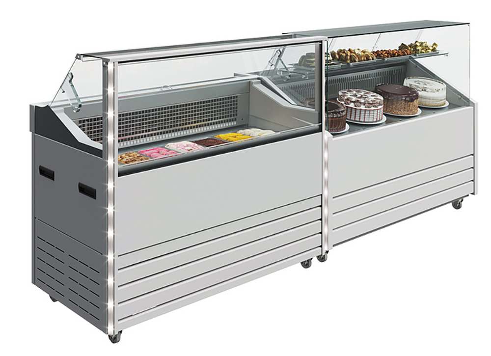 Витрина для мороженого Carboma Bliss IC72 SL 1,3-1 брендированная