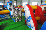Коммерческий надувной батут "Царство зверей 2" 5*5*3,5 м
