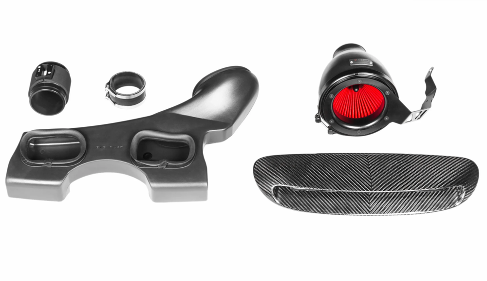 Eventuri Система впуска Mini Cooper S F56 pre LCI пластик с карбоновым воздухозаборником EVE-F56-PL-INT
