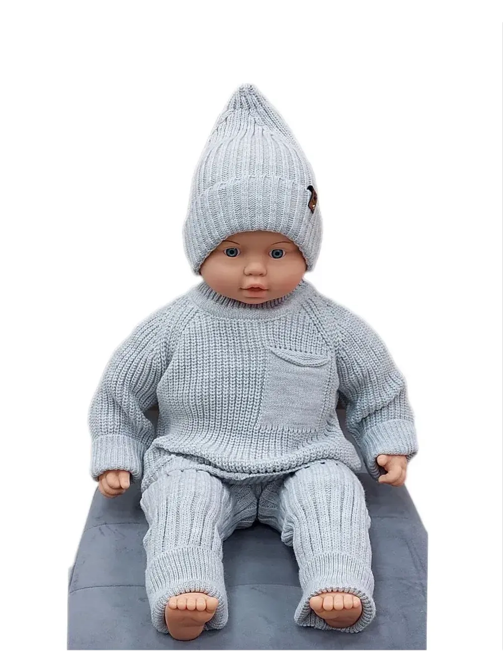 костюм вязаный для малыша