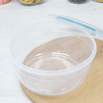 Контейнер для продуктов 2,3л герметичный круглый с замками (бесцветный)