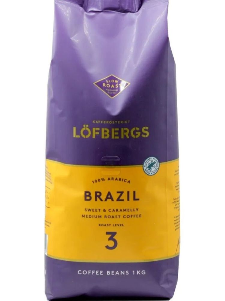 Кофе в зернах Lofbergs Brasil 1 кг