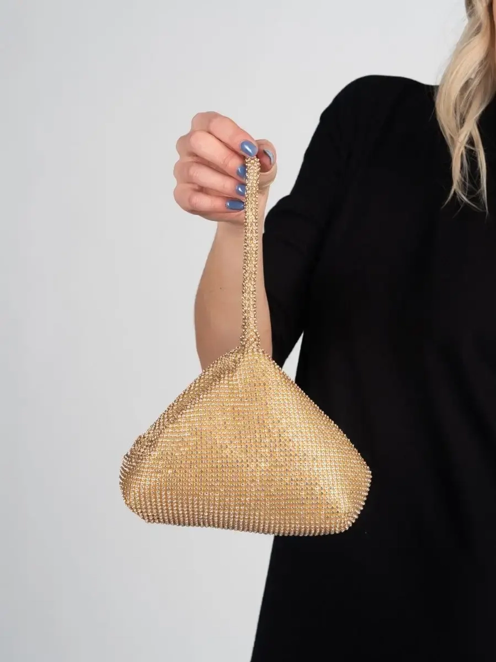 Сумка клатч вечерняя со стразами