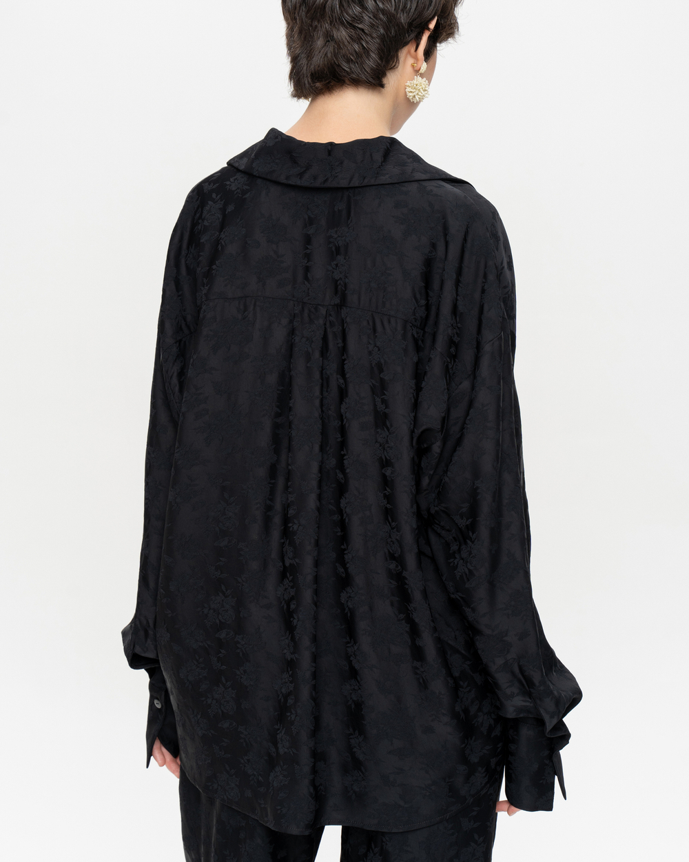 Блуза из вискозы с цветочным узором