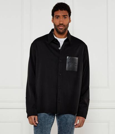 Хлопковая рубашка Balmain - черный(EH1HS391 WB01)