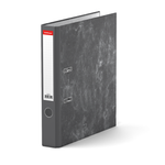 Папка-регистратор с арочным механизмом, Erich Krause "Economy", А4, 285х315х50 мм, чёрный мрамор