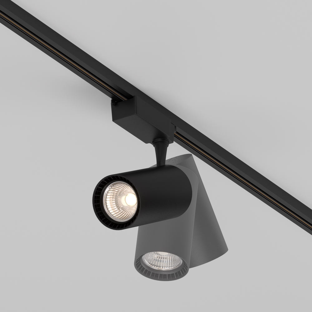 Трековый однофазный светодиодный светильник Maytoni Unity Vuoro TR003-1-36W3K-M-B