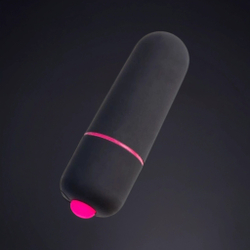 Черная вибропуля A-Toys Alli - 5,5 см.