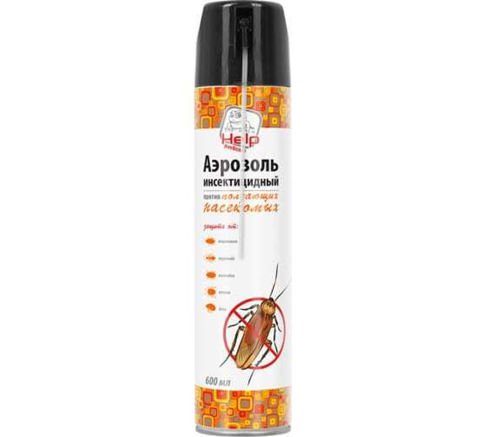 АЭРОЗОЛЬ ИНСЕКТИЦИДНЫЙ HELP ПРОТИВ ПОЛЗАЮЩИХ НАСЕКОМЫХ 600МЛ 80279