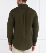 льняная рубашка POLO RALPH LAUREN - хаки(710794141)