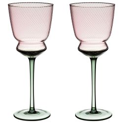 НАБОР БОКАЛОВ ДЛЯ ВИНА "TWIST & SHINE" GREEN, 2 ШТ/380 МЛ