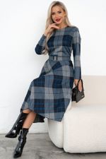 Платье Сильвия (серый/голубой)-50р-р Р11-1086/14 Nikol