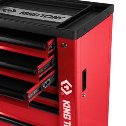 KING TONY (87G38-7B) Тележка инструментальная, 7 выдвижных ящиков, "PROFESSIONAL", красная