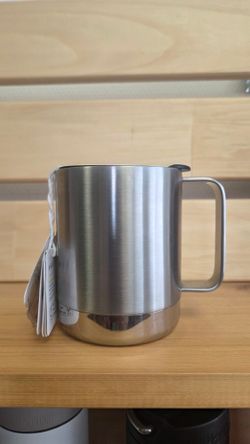 Термокружка Klean Kanteen Camp Mug 12oz (355 мл) Brushed Stainless (выставочный образец, потертости на донышке)