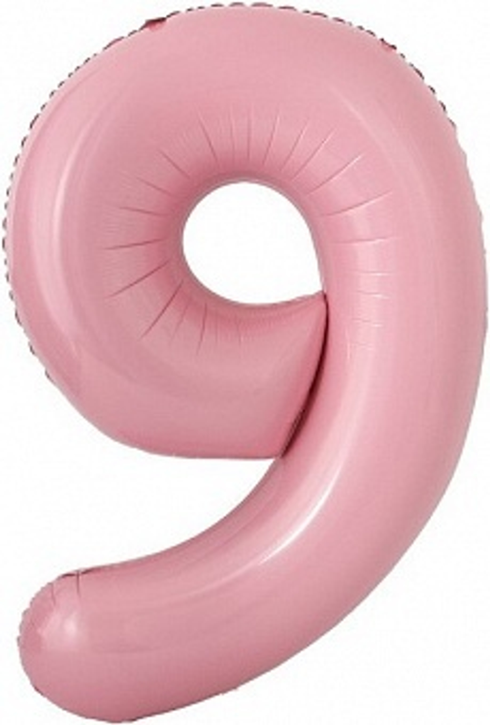 К Мини-цифра 9 Розовый 16''/41 см