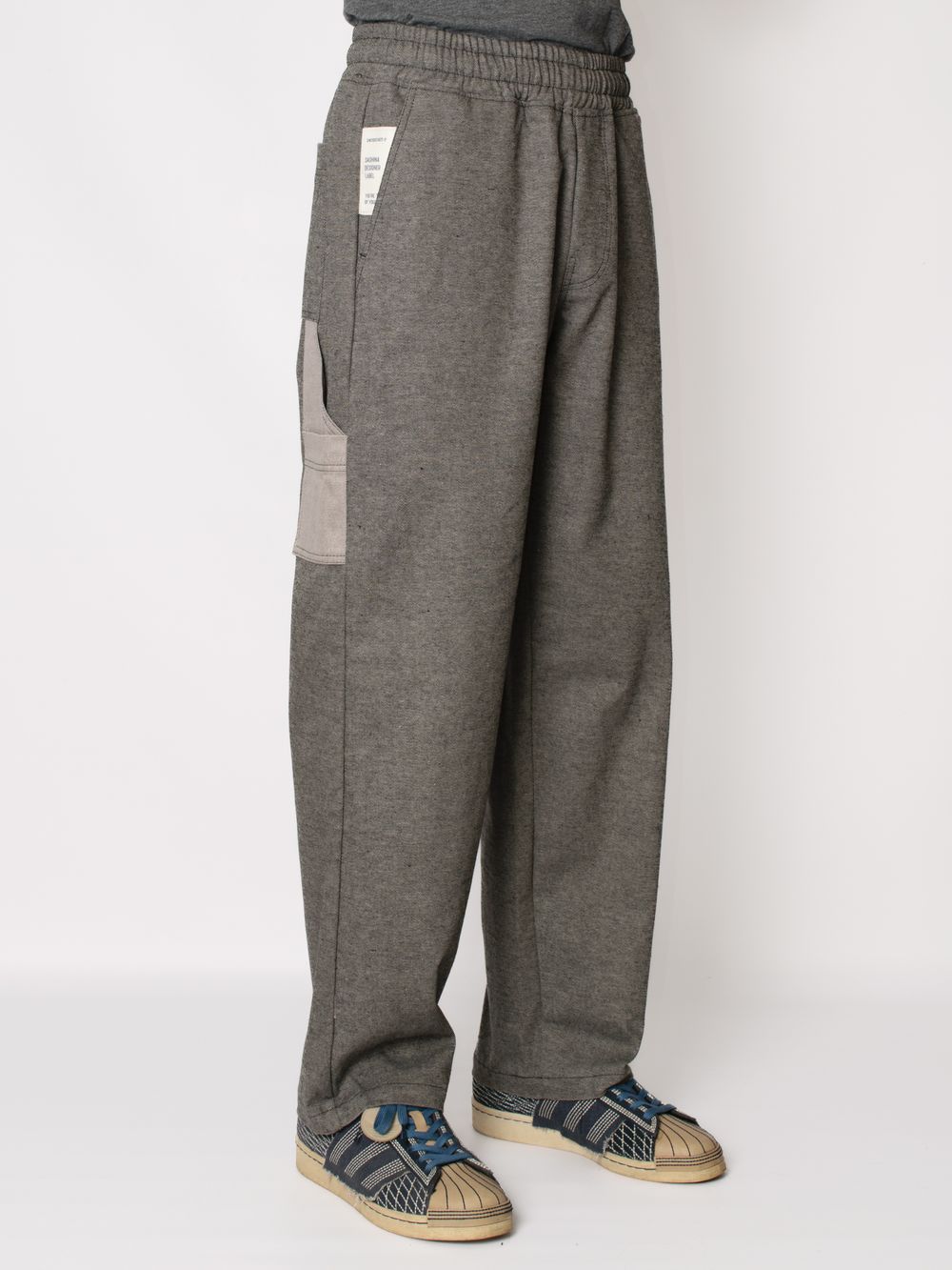 Брюки Sashina Side Pocket светло-серые